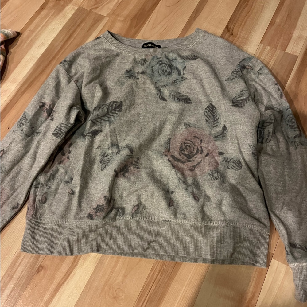 Kids flowered crew neck